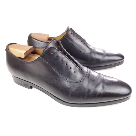 Gucci Hylands Plain Toe Oxford, Black, Size 8 US 9 Made in Italy - Picture 3 of 10